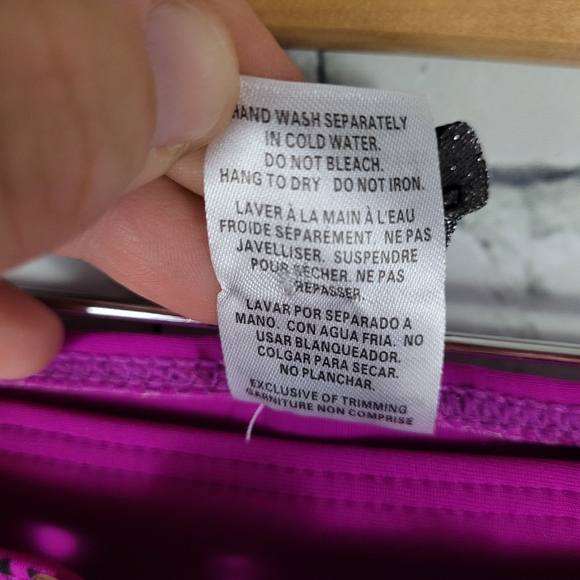 POINT ZERO | belted stripe bikini swim bathing suit bottoms - Picture 6 of 8